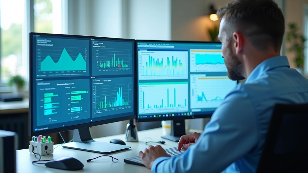 Andmete analüüsimise arvutiekraan, kus näha graafikud ja numbrid jõe andmetest