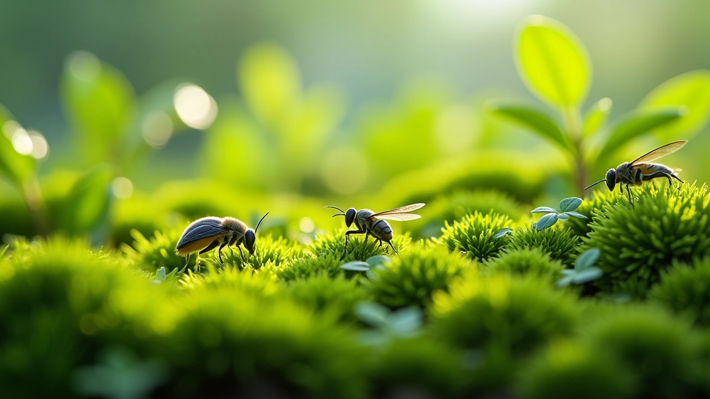 Rohekatus linnalinnuga, putukad, linnud, elustik, elu